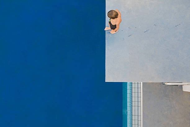 standing diving board edge